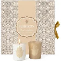 WDMT Luxe geurkaarsen geschenkset – 6 kaarsen in beige cadeaubox
