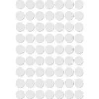 APLI ronde etiketten in etui diameter 10 mm, wit, 378 stuks, 63 per blad (2660) - 14 stuks