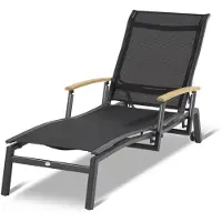 Hartman Ligbed Alice Lounger Xerix Frame Black Textylene