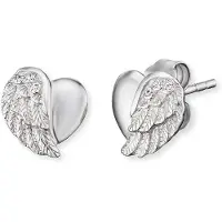 Engelsrufer Oorbellen, Oorbellen hart vleugels, (925 zilver)