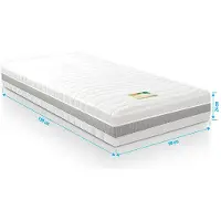 Droommatras Matras traagschuim NASA-Bamboo op micro pocketveren 90x190 dikte 24 cm
