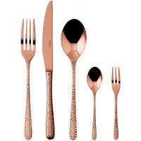 Sambonet Venezia bestekset, roestvrij staal/PVD koper, 30-delig. Artikelnummer: S0200-S00018-S1896, 52765CN1