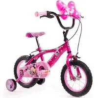 HUFFY Disney Minnie kinderfiets, 12 inch, geschikt voor kinderen van 3 tot 5 jaar, roze