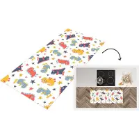 KitchenYeah Keukenloper - Loper keuken - Patronen - Dino - Sterren - 120x50 cm - Keukenloper vinyl