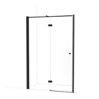 Maxaro Amber Douchedeur 135cm Mat Zwart Helder Glas Draaideur | Douchedeur glas | Glazen Douchedeur | Nisdeur Douchewand
