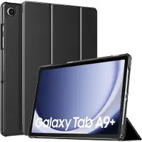 Ntech Tablet Hoes Geschikt voor Samsung Galaxy Tab A9 Plus / A11 Plus hoes Trifold Bookcase - Zwart