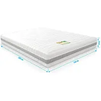 Droommatras Matras traagschuim NASA-Bamboo op micro pocketveren 140x200 dikte 24 cm