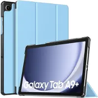 Ntech Tablet Hoes Geschikt voor Samsung Galaxy Tab A9 Plus / A11 Plus hoes Trifold Bookcase - Licht Blauw