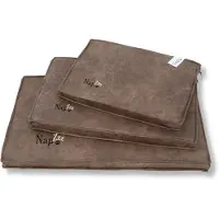 Napzzz benchkussen lederlook bruin Maat M:75 x 47 x 5 cm