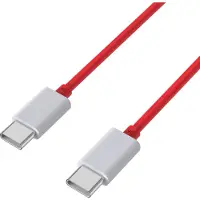 Phonillico USB C naar USB C Snellader Kabel Rood - 1 meter - Oplaadkabel voor OnePlus Nord CE 4 Lite 5G / OnePlus Nord CE 3 5G / Nord CE 3 Lite 5G / Nord CE 2 5G / Nord CE 2 Lite 5G / Nord CE 5G