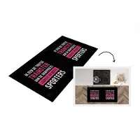 KitchenYeah Keukenloper - Loper keuken - Vrouw - Spreuken - Trainer - Roze - 120x60 cm - Keukenloper vinyl