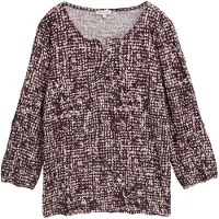 Tom Tailor Blouse rosa / wijnrood / wit