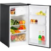Kitchenbrothers Koelkast - 88L Koelvak - 14L Vriesvak - Vrijstaand - Zwart