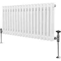 MonsterShop Traditionele 2 Kolom Radiator - 300 x 832mm - Wit