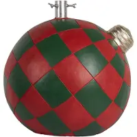 Clayre & Eef Kerstboom Standaard 42x42x43 cm Rood Groen Keramisch materiaal