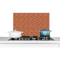 KitchenYeah Spatscherm keuken 60x40 cm - Kookplaat achterwand Patroon - Terazzo - Structuur - Muurbeschermer - Spatwand fornuis - Hoogwaardig aluminium