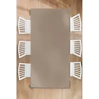 KitchenYeah Tafelkleed - Tafellaken - 130x260 cm - Bakery brown - Interieur - Aardetinten - Binnen en Buiten
