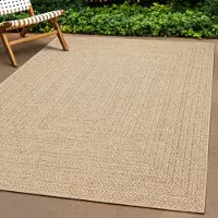 The Carpet Outdoorkleed Kansas moderne robuuste in- en outdoor tapijt jute look
