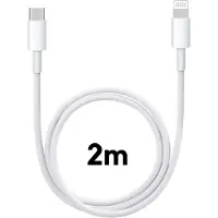 Phonillico Lightning naar USB C Kabel Wit - 2 meter - Oplaadkabel voor iPhone 12 / 12 MINI / 12 PRO / 12 PRO MAX / 11 / 11 PRO / 11 PRO MAX / SE 2022 / SE 2020