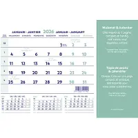 Brepols Kalender 2026 - Muismatkalender - Transparant topvel - 12 vel met maandoverzicht - 18 x 23 cm