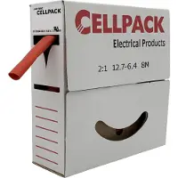 Cellpack 127078 Krimpkous zonder lijm Rood 12.70 mm 6.40 mm Krimpverhouding:2:1 8 m