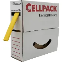 Cellpack 127121 Krimpkous zonder lijm Geel 9 mm 3 mm Krimpverhouding:3:1 10 m