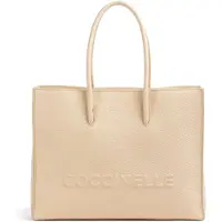 Coccinelle Myrtha Maxi Logo | Shopper | beige