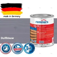 Remmers HK Lazuur 3-in-1 [plus] Duifblauw - Premium Houtbeits voor Buiten | Transparant, Sneldrogend, Oplosmiddelarm | 0,75Liter
