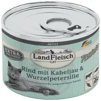 LANDFLEISCH Cat Adult Paté 6x195g - Rundvlees, Kabeljauw & Wortelpeper