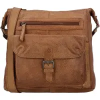 Hide & Stitches Schoudertas Paint Rock Cognac