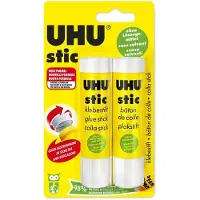 UHU lijmstift stic, oplosmiddelvrij, 2 x 21 g, Voordeelpak
