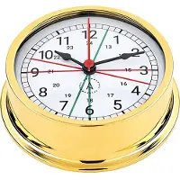 Autonautic Instrumental R120d Nautical Quartz Clock Geel