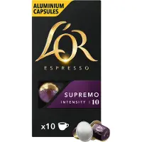Philips L'Or L’OR Aluminium Koffiecapsules – Supremo – Espresso – Intensiteit 10 – Geroosterd & Zoet