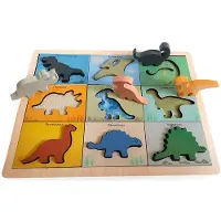 Magni Toys - Dino puzzle in wood 100% - 3275