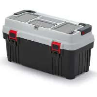 Kistenberg Gereedschapskoffer - - KOPA6030-4C - Waterdicht - Waterdichte koffer - Zwart en grijs