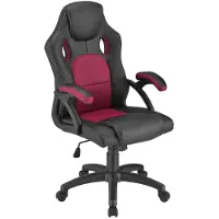 Juskys Montreal Gaming Bureaustoel – Ergonomisch – Kantelbare Rugleuning – Verstelbare Zithoogte – Max. 120 kg – Bordeaux