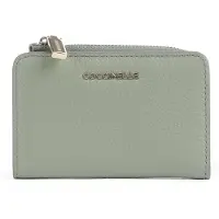 Coccinelle Leren kaarthoes Metallic Soft Credit Card Holder Greenery groene