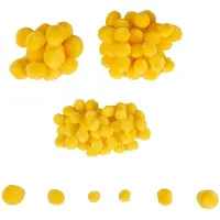 Colorations - Mini Pompons Geel, 100st.