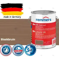 Remmers HK Lazuur 3-in-1 [plus] Bleekbruin - Premium Houtbeits voor Buiten | Transparant, Sneldrogend, Oplosmiddelarm | 2,5Liter