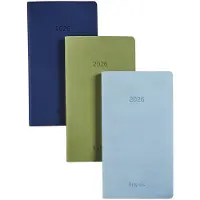 Brepols agenda 2026 - INTERPLAN [0.736] - COLORA - Agenda - 1 week op 2 pagina's - Weekoverzicht - Donker blauw - 9 x 16 cm