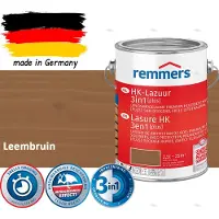 Remmers HK Lazuur 3-in-1 [plus] Leembruin - Premium Houtbeits voor Buiten | Transparant, Sneldrogend, Oplosmiddelarm | 2,5Liter