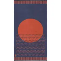 Seahorse Sunny Waves Strandlaken - 100x180 cm - Blauw