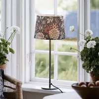 PR Home Tafellamp Base Dahlia, bruin / roest, Woon-/ Eetkamer, metaal, Tafellamp