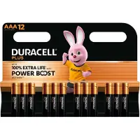 Duracell Batterijen Plus Power Boost AAA LR03 Alkaline 12 Stuks