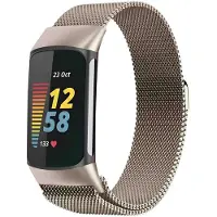 IMoshion Milanees magnetisch bandje voor de Fitbit Charge 5 - Maat S - Starlight
