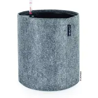 Lechuza TRENDCOVER 32 VILT - Plantenbak - met uitneembare binnenbak - met bewateringssysteem - ALL-IN-ONE set met LECHUZA-PON - dark grey