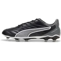 Puma Voetbalschoen 'King Pro' grijs / zwart / wit