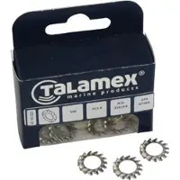 Talamex Washer 6 Units Zilver 5 mm