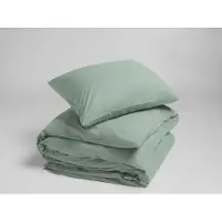 Yumeko Dekbedovertrek set Percal Katoen 140x200 Groen - Eco, Bio & Fairtrade