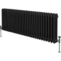 Monster Traditionele radiator met 3 kolommen - 600 x 1462 mm - Zwart